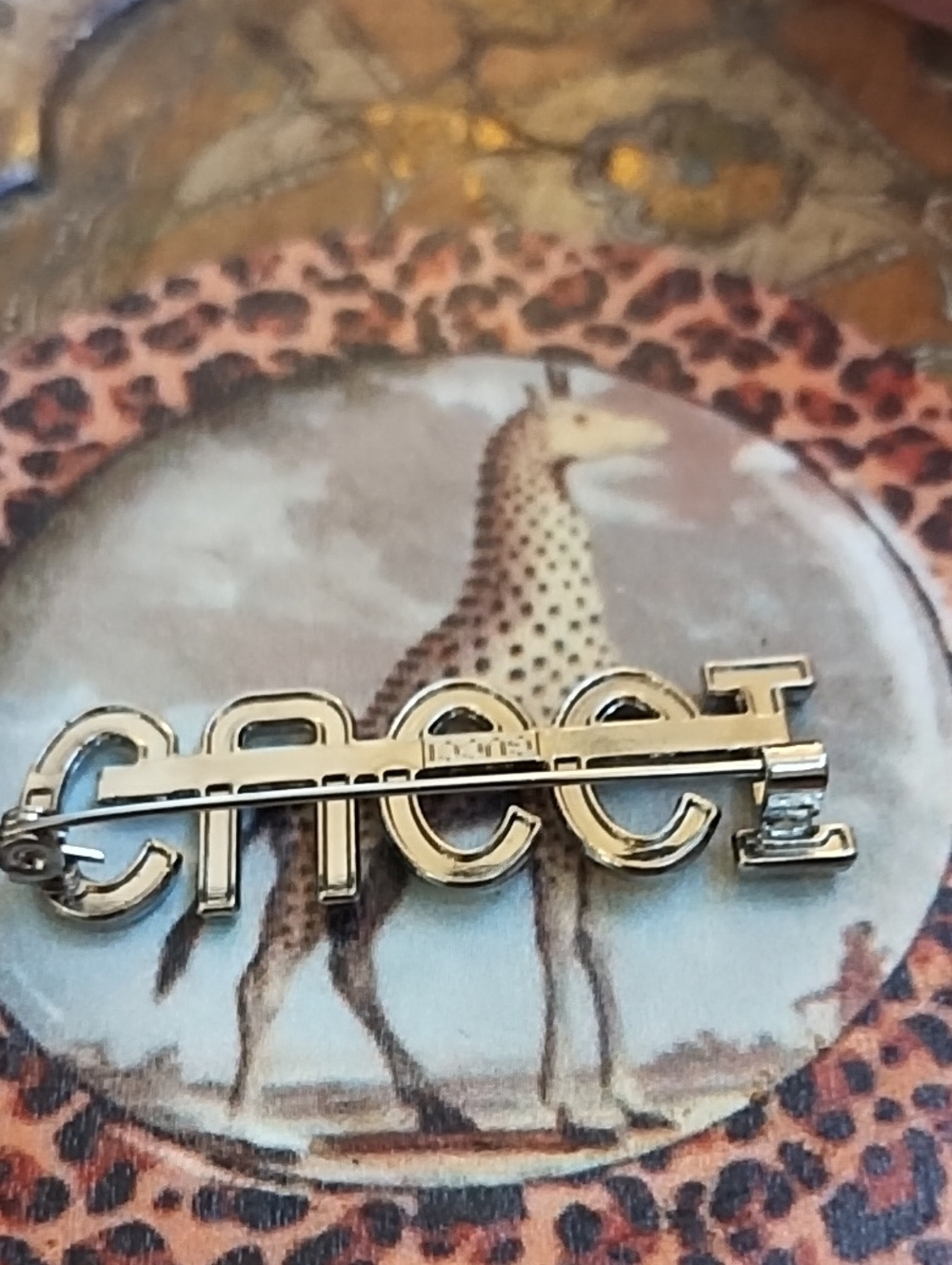 Gunmetal Logo Pin